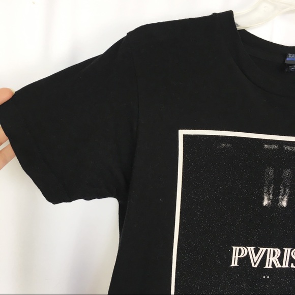 Pvris black cotton graphic band tee S - Picture 3 of 5
